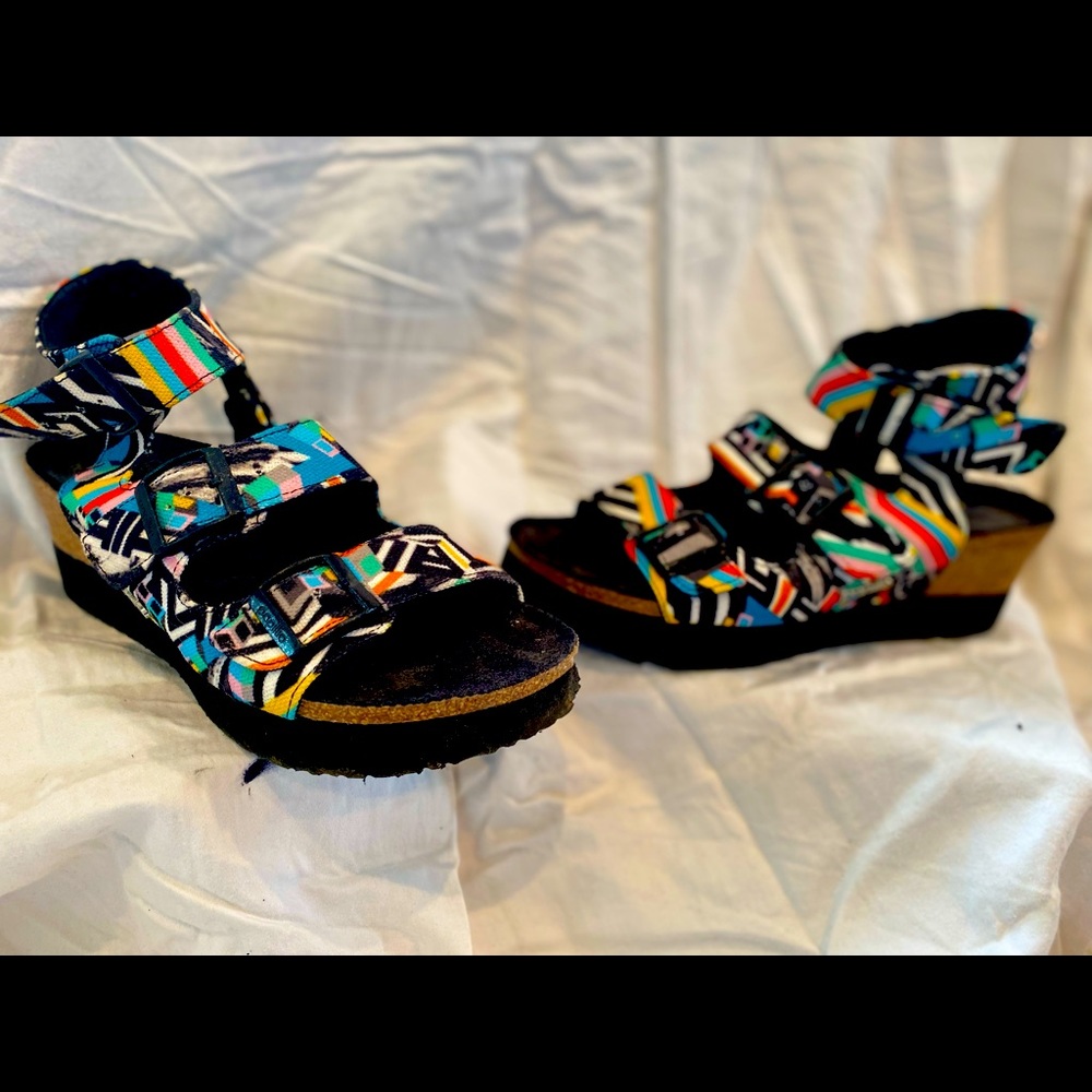 Papillio by Birkenstock Sandles - multi-color-worn once.
